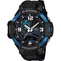 Casio Casio G-Shock GA-1000-2B GA-1000 GA-1000-2B электронные мужские часы  черный циферблат, браслет силикон — вид спереди