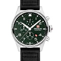 Swiss Military Hanowa Swiss Military Hanowa Thunderbolt Chrono SMWGC0000405  SMWGC0000405 кварцевые мужские часы  зеленый циферблат, браслет кожаный — вид спереди