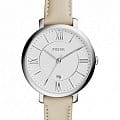 Fossil Fossil Carlie  ES3793  ES3793 кварцевые женские часы  белый циферблат, браслет кожаный — вид спереди